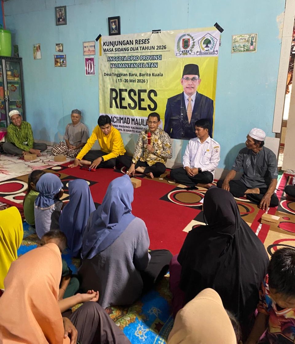 Reses DPRD Kalsel di Tinggiran Baru, H. Achmad Maulana Serap Aspirasi Warga